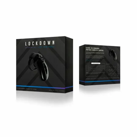 Shots Lockdown Intimate Retention Cage Medium - 5 Adjustable Rings Set