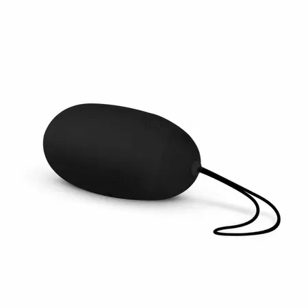 Easytoys XL Remote-Controlled Vibrating Silicone Egg Black
