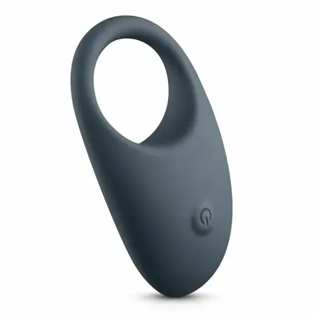 Boners Rechargeable Vibrating Silicone Partner Ring, 10 Modes, Blue