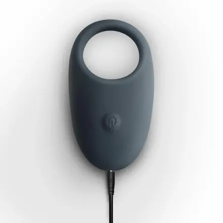 Boners Rechargeable Vibrating Silicone Partner Ring, 10 Modes, Blue