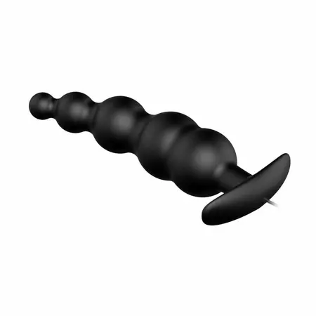 Pretty Love Vibrating Silicone Plug with Remote Control, Small, Black