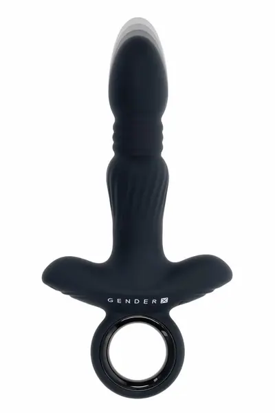Gender X Slayer Thrusting Silicone Device, 20 cm, Waterproof, USB