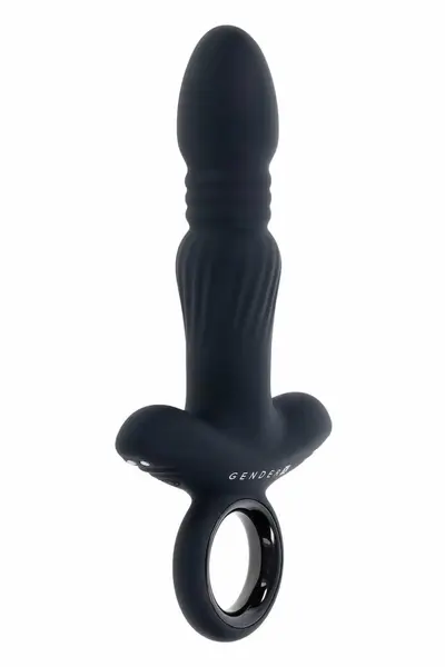 Gender X Slayer Thrusting Silicone Device, 20 cm, Waterproof, USB