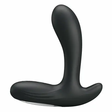 Baile Backie Vibrating Plug 30 Modes Rechargeable Black Silicone