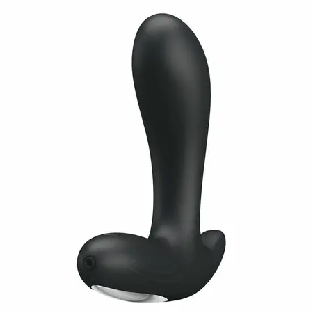 Baile Backie Vibrating Plug 30 Modes Rechargeable Black Silicone