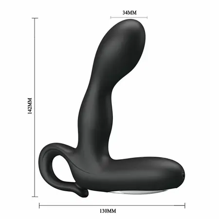 Baile Barrack Vibrating Intimate Plug 30 Modes USB Rechargeable Black