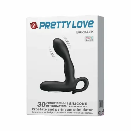 Baile Barrack Vibrating Intimate Plug 30 Modes USB Rechargeable Black