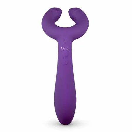 EasyToys Couples Vibrator Purple - Dual Motor Flexible Ring & Shaft