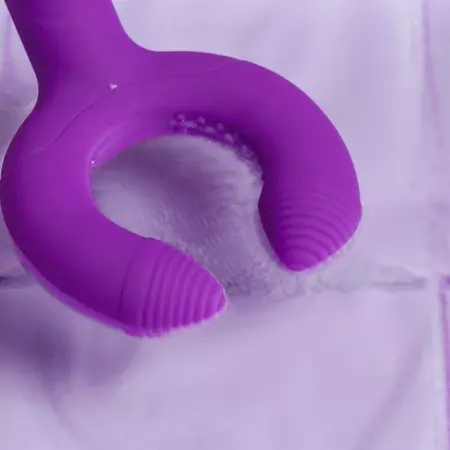EasyToys Couples Vibrator Purple - Dual Motor Flexible Ring & Shaft