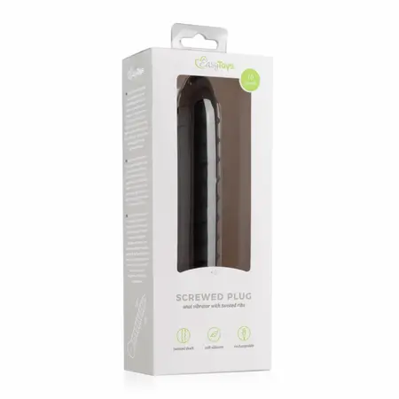 Screwed Plug Large by Dream Toys - Textured Anal Model, 10 Modes, USB