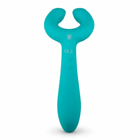 Noam Dual-Ended Rechargeable Intimate Device for Couples, Waterproof, Black