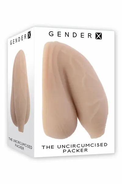 Gender X The Uncircumcised Packer Light Anatomical Model TPE 11.6cm