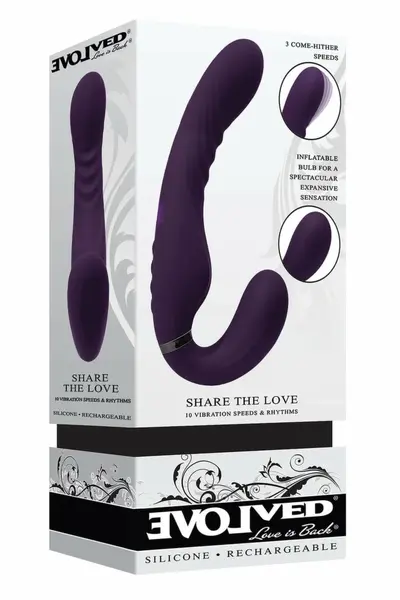 EVOLVED Share The Love Intimate System Inflatable Black 22.8cm