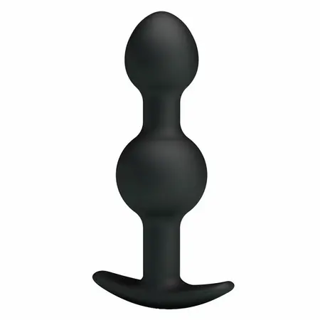 Svakom Weighted Double Silicone Plug with Internal Motion System Black