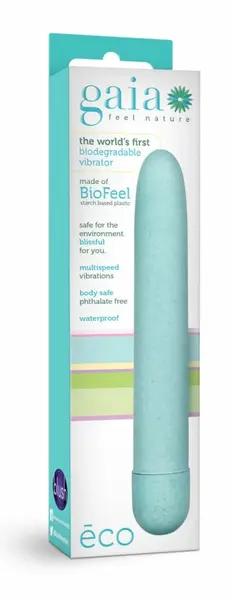 Blush Gaia Eco Biofeel Intimate Device Blue 17.8 cm Biodegradable