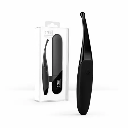 Shots Senzi Precision Vibrator Black - 12 Modes, Waterproof, USB Rechargeable