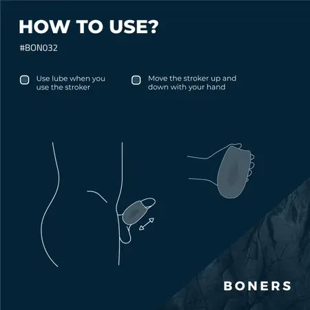 Boners Flexible Intimate Training Device with Textured Interior, Clear