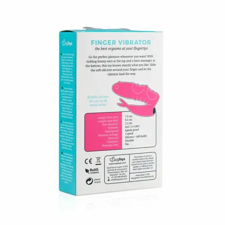 FeelzToys Anna Compact Pink Finger Device Silicone Flexible