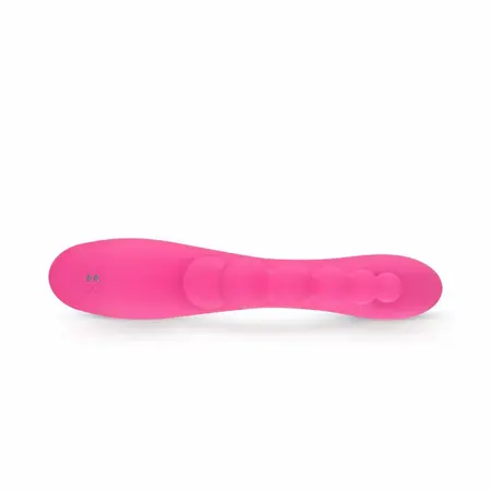 EasyToys Double Rabbit Intimate Massager Waterproof 21cm Pink USB