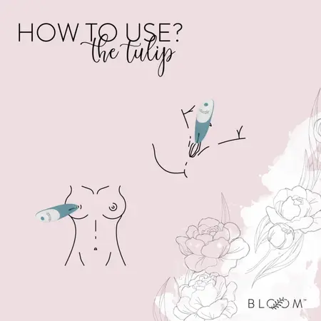 Bloom The Tulip Intimate Massager with Swipe Control, Pink, USB Rechargeable