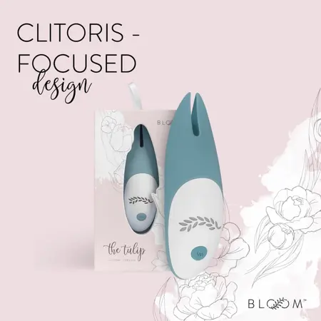 Bloom The Tulip Intimate Massager with Swipe Control, Pink, USB Rechargeable