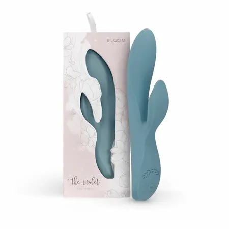Bloom The Violet Dual-Action Silicone Vibrator with Swipe Control, Purple