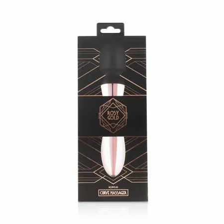 Rosy Gold Nouveau Curve Massager - Rechargeable Flexible Wand, 10 Modes