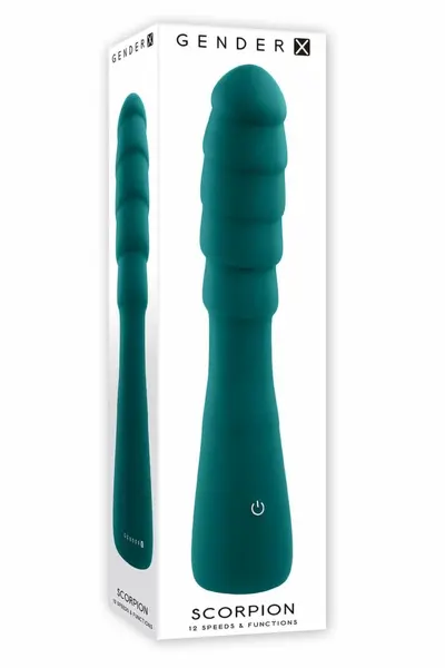 GENDER X Scorpion Flexible Silicone Intimate Vibrator 12 Modes Black