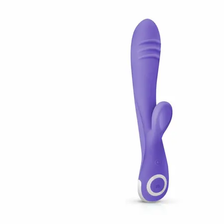 Fane Rabbit Intimate Device Rechargeable Silicone Pink 10 Modes LED
