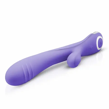 Fane Rabbit Intimate Device Rechargeable Silicone Pink 10 Modes LED