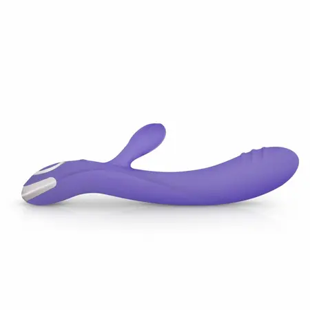 Fane Rabbit Intimate Device Rechargeable Silicone Pink 10 Modes LED