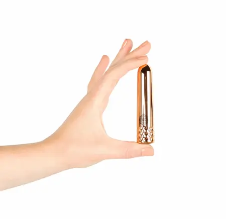 Rosy Gold Mini Vibrator - Compact Rechargeable Precision Model