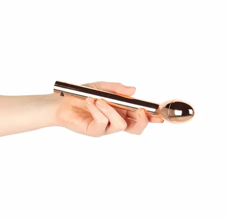 Rosy Gold Curved G-Spot Vibrator USB Rechargeable Waterproof Model