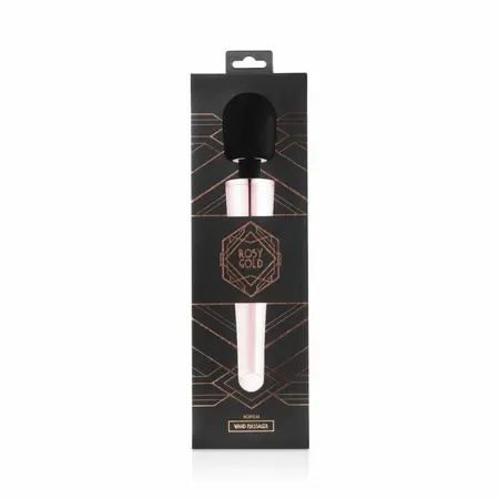 Rosy Gold Nouveau Wand Massager - Rechargeable, 10 Modes, Flexible Head