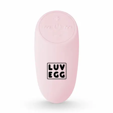 LUV EGG Pink Wireless Silicone Vibration System, 12 Modes, Waterproof