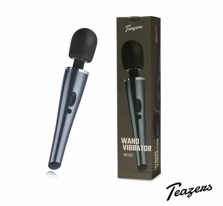 Black Lightning Wand by Dream Toys - Powerful Rechargeable Massager
