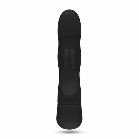 EasyToys Mad Rabbit Silicone Intimate Massager Black, Multi-Speed