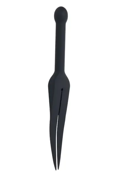 SPORTSHEETS EDGE Silicone Tawse Dual-Tail Impact Tool Black
