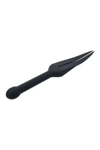 SPORTSHEETS EDGE Silicone Tawse Dual-Tail Impact Tool Black