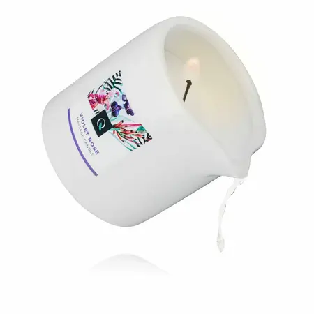 Exotiq Massage Candle Violet Rose 200g - Aromatic Body Care Wax