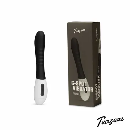 Мек силиконов вибратор за точка G, черен, 30 скорости, USB