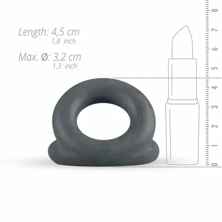 Boners Open Cocksling Triple Silicone Support Ring System Black
