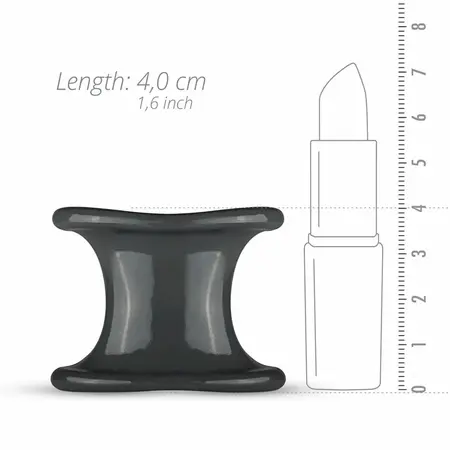 Boners Liquid Silicone Wide Anatomical Ball Expander, Black