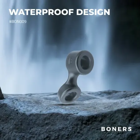 Boners Grey Dual Support Ring and Anatomical Ball Expander