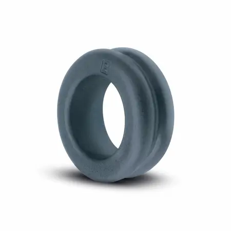 Boners Double Design Silicone Ring Adjustable Black 2-in-1 System