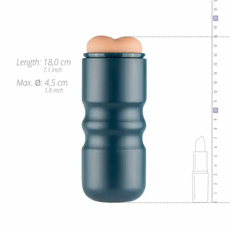 FPPR Mocha Premium Intimate Sleeve with Textured Tunnel, Dark Tone