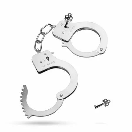 Ouch! Adjustable Metal Cuffs Silver - Secure Restraint System