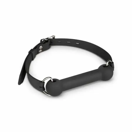 EasyToys Silicone Bit Gag - Adjustable Comfort Model, Black