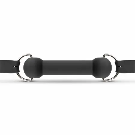 EasyToys Silicone Bit Gag - Adjustable Comfort Model, Black