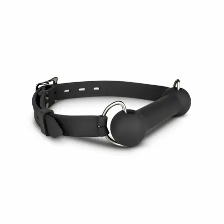 EasyToys Silicone Bit Gag - Adjustable Comfort Model, Black